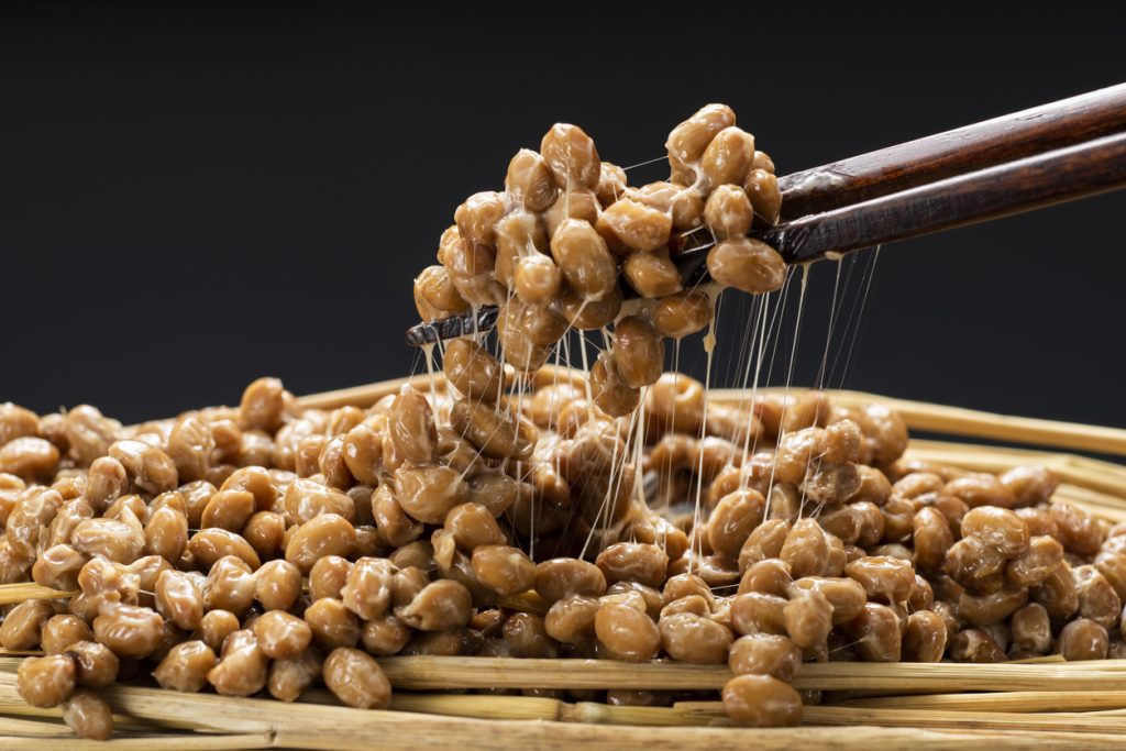 Natto fermented soybean japanese